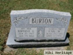 Earl W Burton