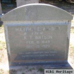 Martha Elizabeth "mat" Whitaker Watson