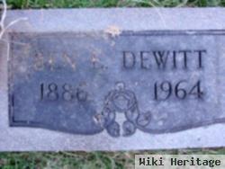 Benjamin Edward "ben" Dewitt