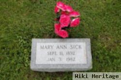 Mary Ann Sick