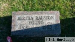 Bertha Lee Shultz Ralston Young