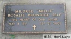 Mildred Rosalie "millie" Brundige Self