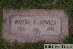 Wanda F Bowles