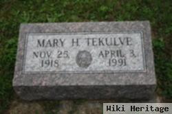 Mary H Tekulve