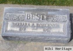 Barbara A. Boeckner Best