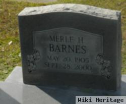 Merle H. Harper Barnes