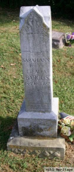 Sarah Ann Lewis Barcus