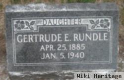 Gertrude E Rundle