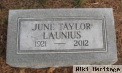 June Elizabeth Taylor Launius