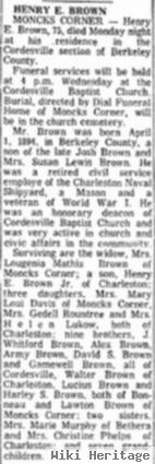 Henry Edward Brown, Sr