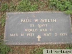 Paul W Welsh