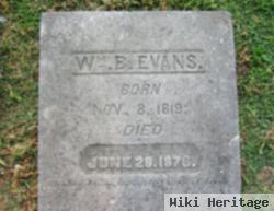 Lieut William B Evans, Sr