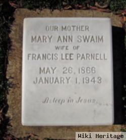 Mary Ann Swaim Parnell