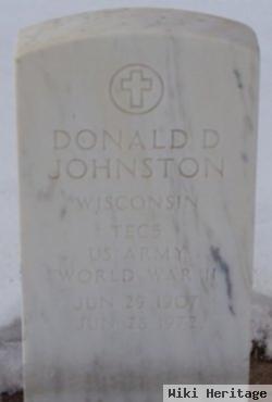 Donald D Johnston