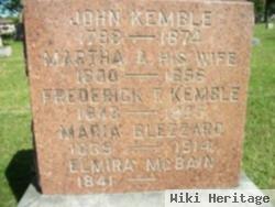 Frederick T "fred" Kemble