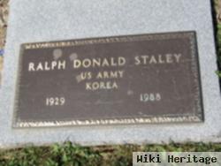 Ralph D Staley