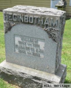 Elizabeth Ann Bartley Heginbotham