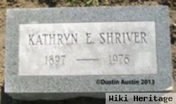 Kathryn E Shriver