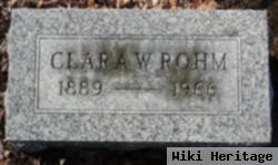 Clara W. Hildebrandt Rohm