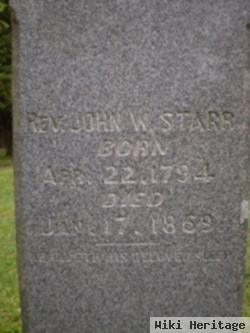 Rev John Wesley Starr