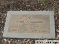 John F Lambert