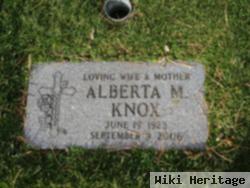 Alberta M Knox