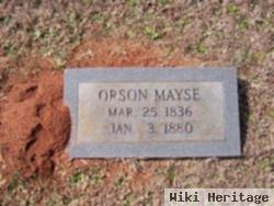 Sgt Orson Mayse