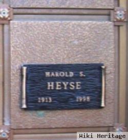 Harold S Heyse