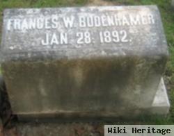 Frances W. "fannie" Bodenhamer