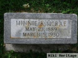 Minnie Katherine Hunt Mcrae