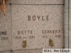 Gerard F Boyle