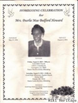 Pearlie Mae Bedford Howard