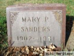 Mary P Sanders