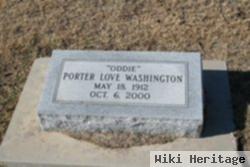 Porter Love "oddie" Washington