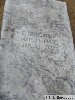 Lieut Eldridge Whitfield Reaves