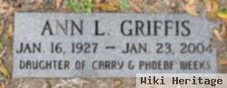 Ann L Weeks Griffis