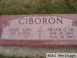 Frank G Ciboron, Sr