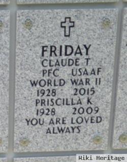 Pfc Claude T Friday