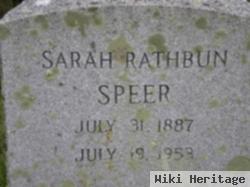 Sarah Rathbun Speer