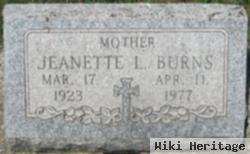 Jeanette L Burns