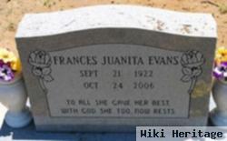 Frances Juanita Evans