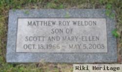 Matthew Roy Weldon