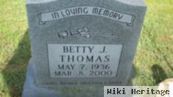 Betty J Thomas