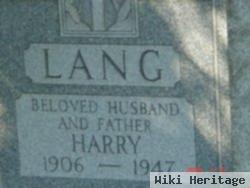 Harry Lang