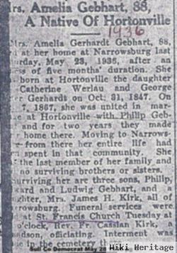 Amelia Gerhardt Gebhart