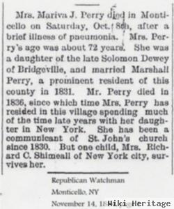 Mariva J. Dewey Perry