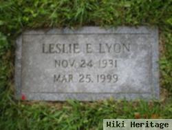 Leslie Edward "ed" Lyon