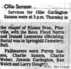 Ollie Garlington Sanson