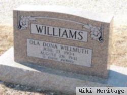 Ola Dona Willmuth Williams