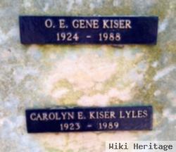 Oscar Eugene "gene" Kiser